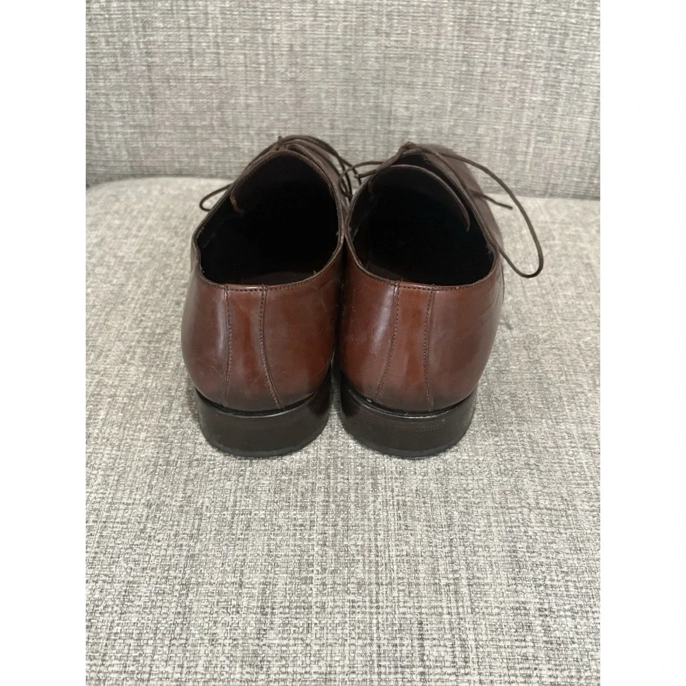 Men's Mezlan French Toe Oxford Dress Shoes Brown 10M